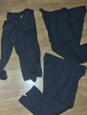 Old Navy Black Active Performance Trio Size XL Jacket And 2 Joggers